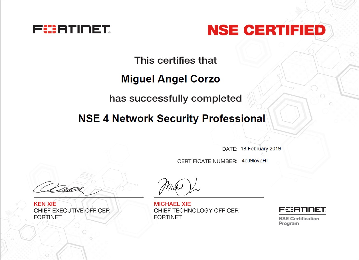 Fortinet. NSE4 